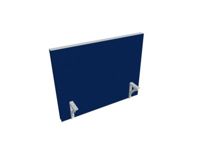 Paraván na hranu stola Akustik, 80 cm, modrý