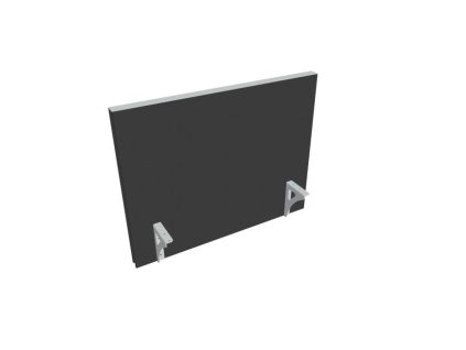 Paraván na hranu stola Akustik, 80 cm, antracit