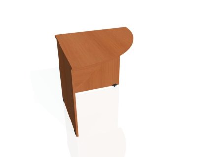 Doplnkový stôl Gate, pravý, 80x75,5x80 cm, čerešňa/čerešňa