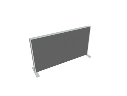 Paraván na plochu stola Akustik, 80 cm, sv.sivý
