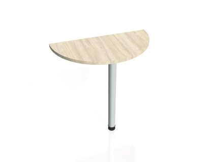 Doplnkový stôl Gate, 80x75,5x40 cm, agát/kov