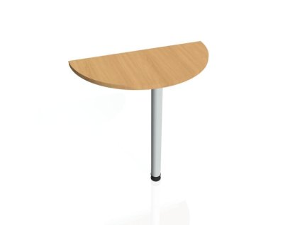 Doplnkový stôl Gate, 80x75,5x40 cm, buk/kov