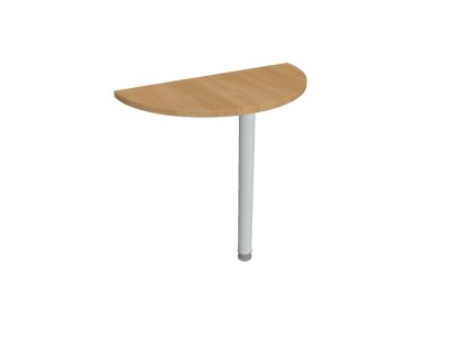 Doplnkový stôl Gate, 80x75,5x40 cm, dub/kov