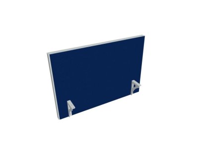 Paraván na hranu stola Akustik, 90 cm, modrý