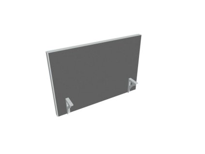 Paraván na hranu stola Akustik, 90 cm, sv.sivý