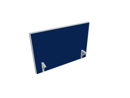 Paraván na hranu stola Akustik, 90 cm, modrý