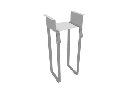 Závesný držiak na počítač, biely