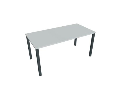 Rokovací stôl Uni, 160x75,5x80 cm, sivá/čierna