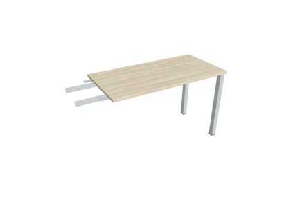 Pracovný stôl Uni, reťaziaci, 120x75,5x60 cm, agát/sivá