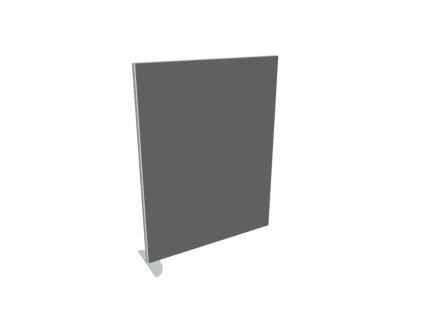 Priečkový paraván Akustik, 120x156,5 cm, sv.sivý