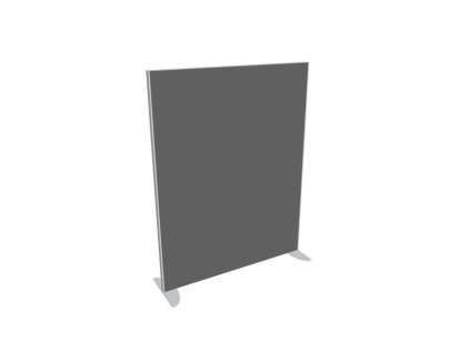 Priečkový paraván Akustik, 120x156,5 cm, sv.sivý