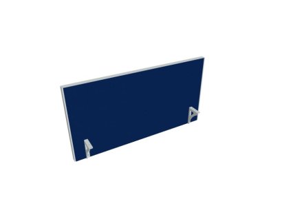 Paraván na hranu stola Akustik, 120 cm, modrý