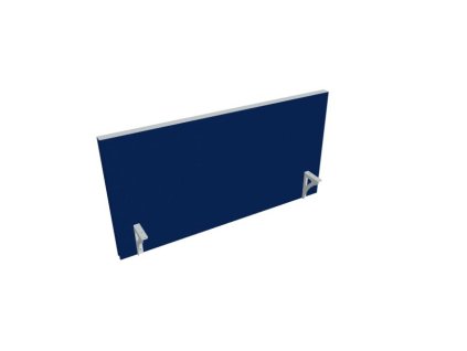 Paraván na hranu stola Akustik, 120 cm, modrý
