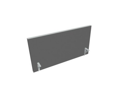 Paraván na hranu stola Akustik, 120 cm, sv.sivý