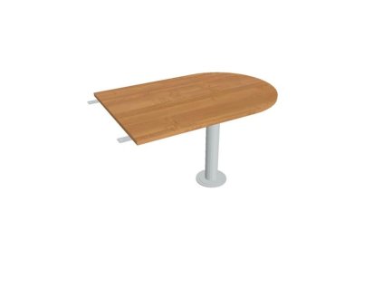 Doplnkový stôl Flex, 120x75,5x80 cm, jelša/kov