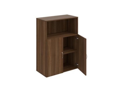 Policová skriňa Drive, 80x111x42 cm, orech/orech