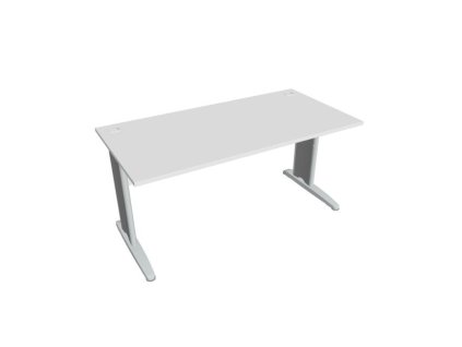 Pracovný stôl Cross, 160x75,5x80 cm, biely/kov
