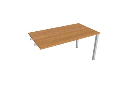 Rokovací stôl Uni k pozdĺ. reťazeniu, 140x75,5x80 cm, jelša/sivá