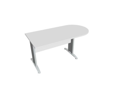 Doplnkový stôl Cross, 160x75,5x80 cm, biela/kov