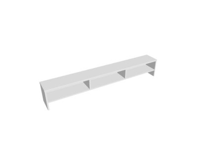 Stolová nadstavba Hobis, 180x30x24 cm, biela