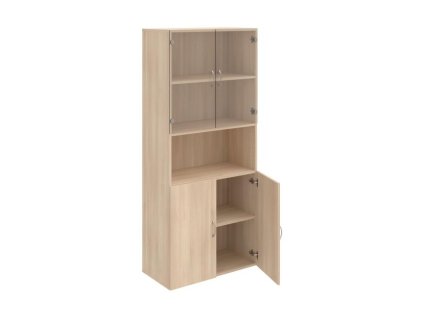 Policová skriňa Drive, 80x185x42 cm, agát/agát