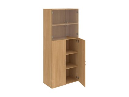 Policová skriňa Drive, 80x185x42 cm, dub/dub