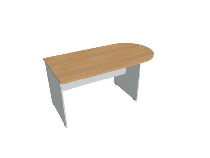 Doplnkový stôl Gate, 160x75,5x80 cm, dub/sivá