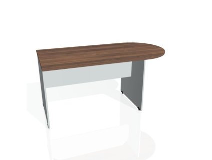 Doplnkový stôl Gate, 160x75,5x80 cm, orech/sivá