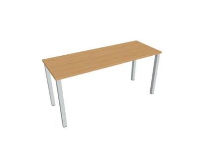 Pracovný stôl Uni, 160x75,5x60 cm, buk/sivá