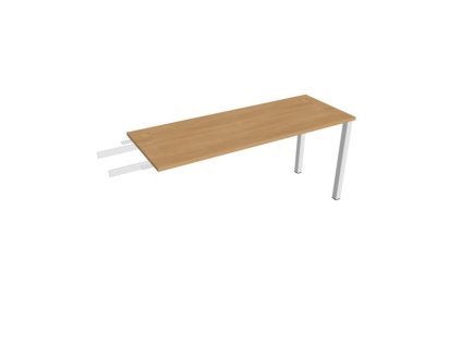 Pracovný stôl Uni, reťaziaci, 160x75,5x60 cm, dub/biela