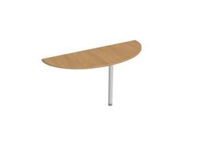 Doplnkový stôl Gate, 160x75,5x60 cm, dub/kov