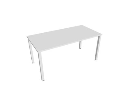 Rokovací stôl Uni, 160x75,5x80 cm, biela/biela