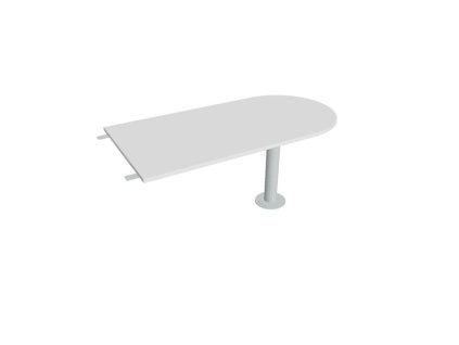 Doplnkový stôl Cross, 160x75,5x80 cm, biela/kov
