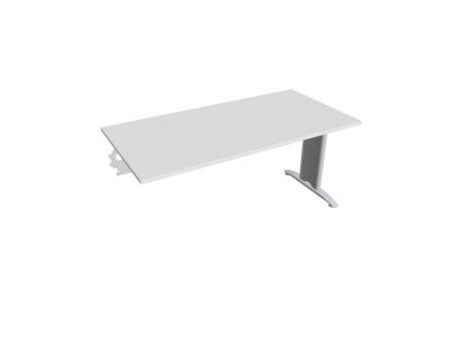 Rokovací stôl Flex, 160x75,5x80 cm, biely/kov