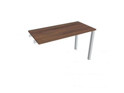 Pracovný stôl Uni k pozdĺ. reťazeniu, 120x75,5x60 cm, orech/sivá