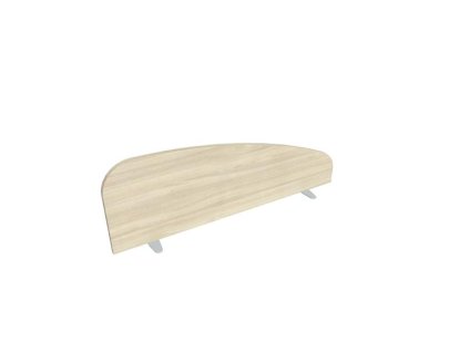 Paraván Hobis na plochu stola, oblý, 120 cm, agát
