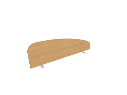 Paraván Hobis na plochu stola, oblý, 120 cm, buk