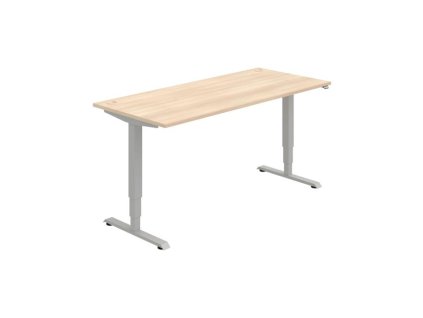 Pracovný stôl RUN, ZO, 3S, 180x64,5-130,5x80 cm, agát/čierna