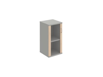 Policová skriňa Strong L, 40x76,8x40 cm, agát/sivá