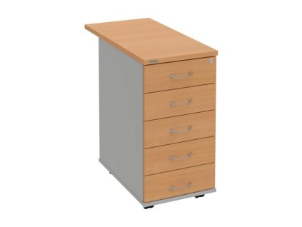 Kontajner Hobis, 40x75,5x80 cm, buk/sivý