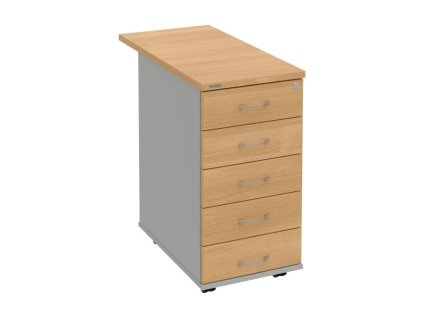 Kontajner Hobis, 40x75,5x80 cm, dub/sivý