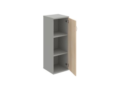 Policová skriňa Strong P, 40x115,2x40 cm, agát/sivá