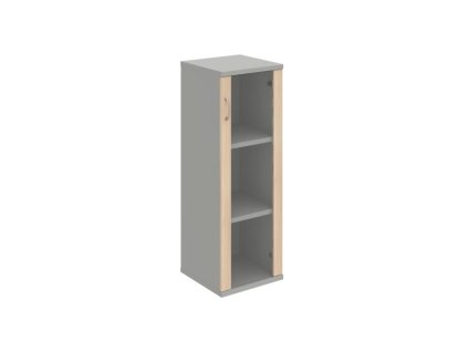 Policová skriňa Strong P, 40x115,2x40 cm, agát/sivá