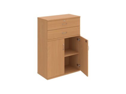 Policová skriňa Strong, zámok, 80x115,2x40 cm, buk/buk