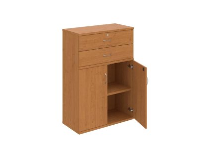 Policová skriňa Strong, zámok, 80x115,2x40 cm, jelša/jelša