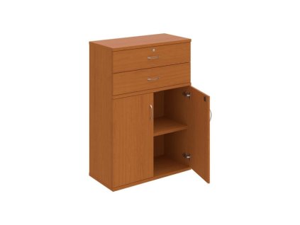 Policová skriňa Strong, zámok, 80x115,2x40 cm, čerešňa/čerešňa