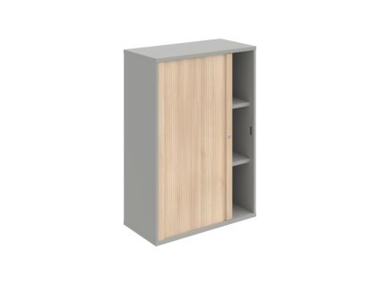 Policová skriňa Strong L, 80x115,2x40 cm, agát/sivá