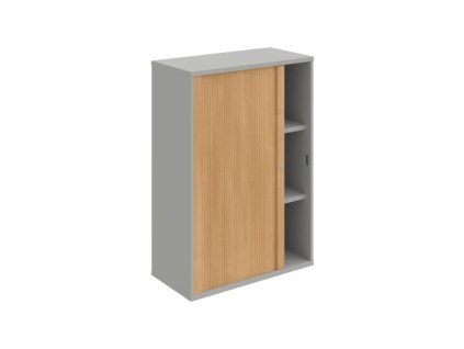 Skrinka policová Strong L, 80x115,2x40 cm, dub/sivá