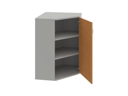 Policová skriňa Strong P, 80x115,2x40 cm, jelša/sivá