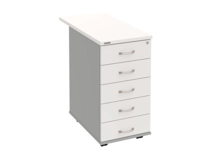 Kontajner Hobis, 40x75,5x80 cm, biely/sivý